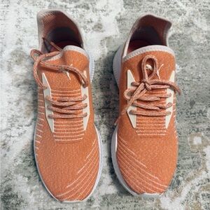 Puma Pink/Orange Evo Knit Shoes (Size 8.5)